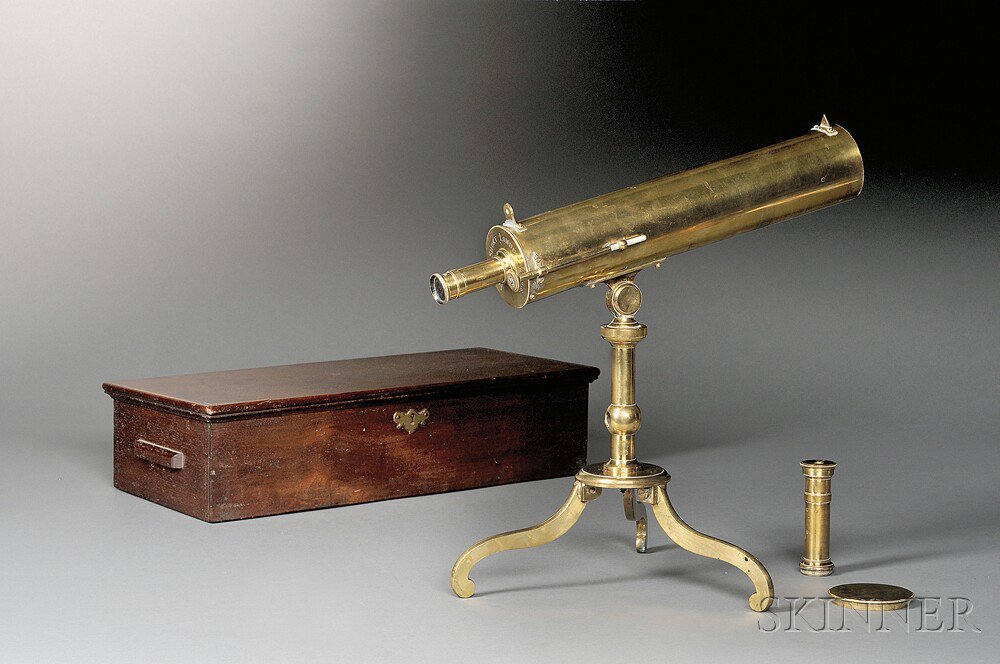 Appraisal: James Short Gregorian Reflecting Library Telescope London mid- th century