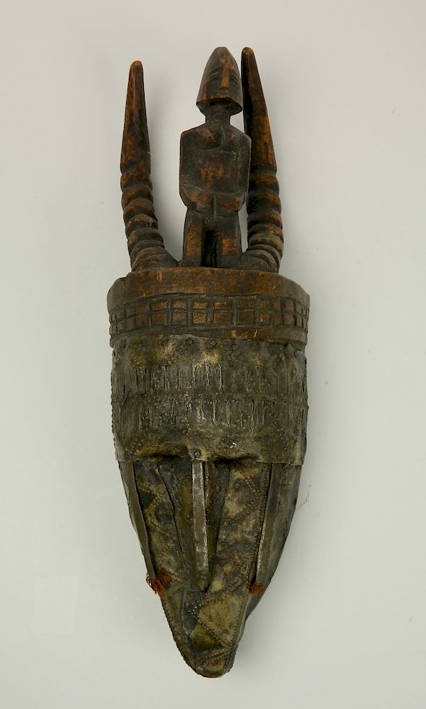 Appraisal: Bamana or Marka People Mali Ntomo mask Bamana or Marka