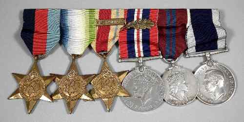 Appraisal: A group of six George VI and Elizabeth II medals