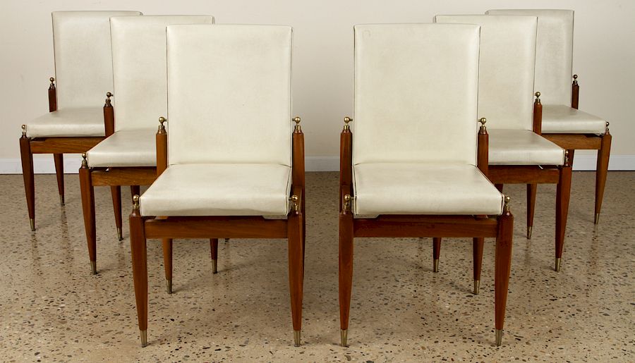 Appraisal: SET MID CENTURY MODERN DINING CHAIRS A set of six