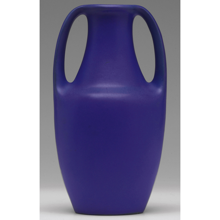 Appraisal: Teco vase designed by Fritz Albert double handled shape