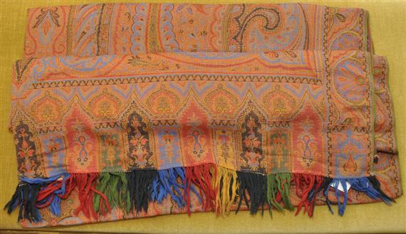 Appraisal: KASHMIR SHAWL antique In good condition x cm