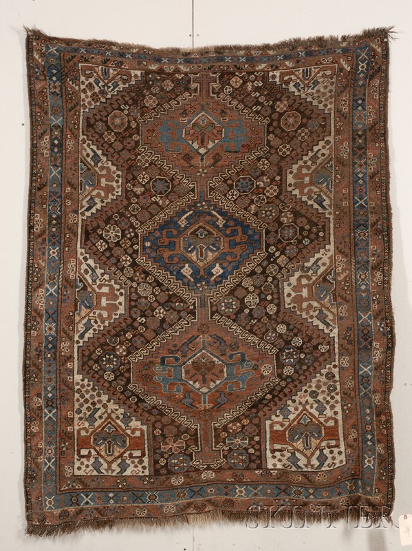 Appraisal: Khamseh Rug Southwest Persia last quarter th century even wear