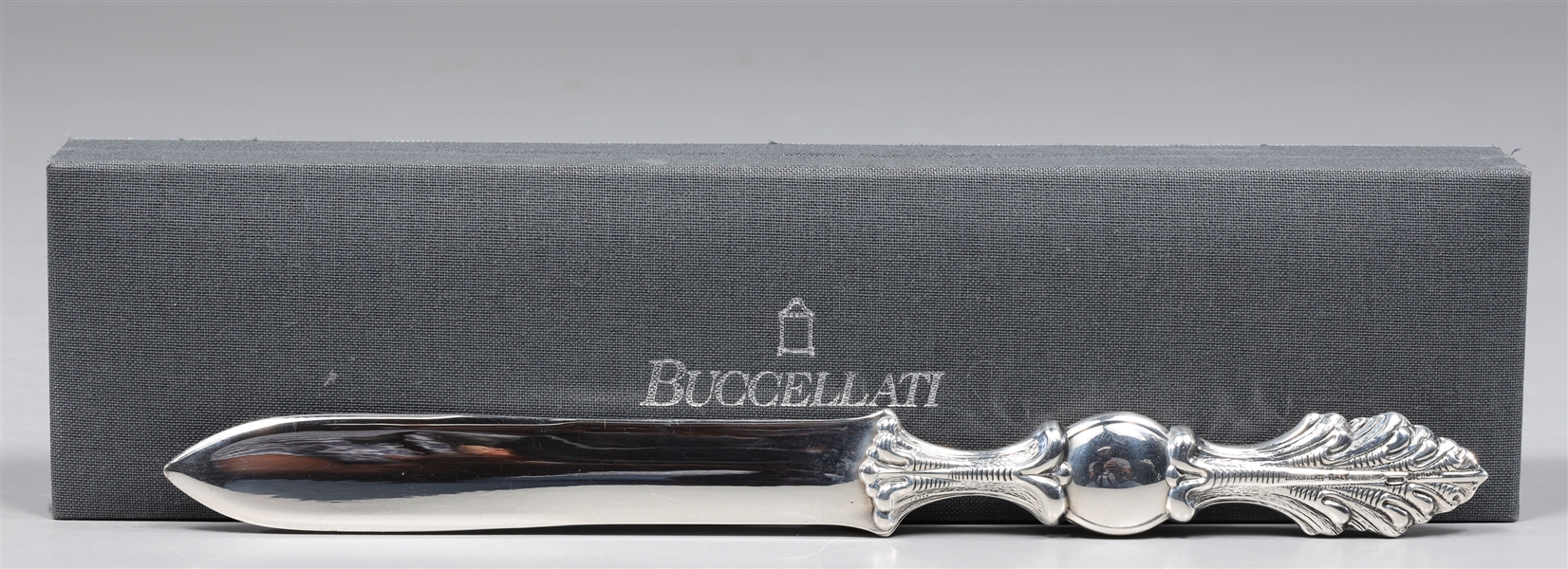 Appraisal: Buccellati sterling silver letter opener with box overall excellent condition