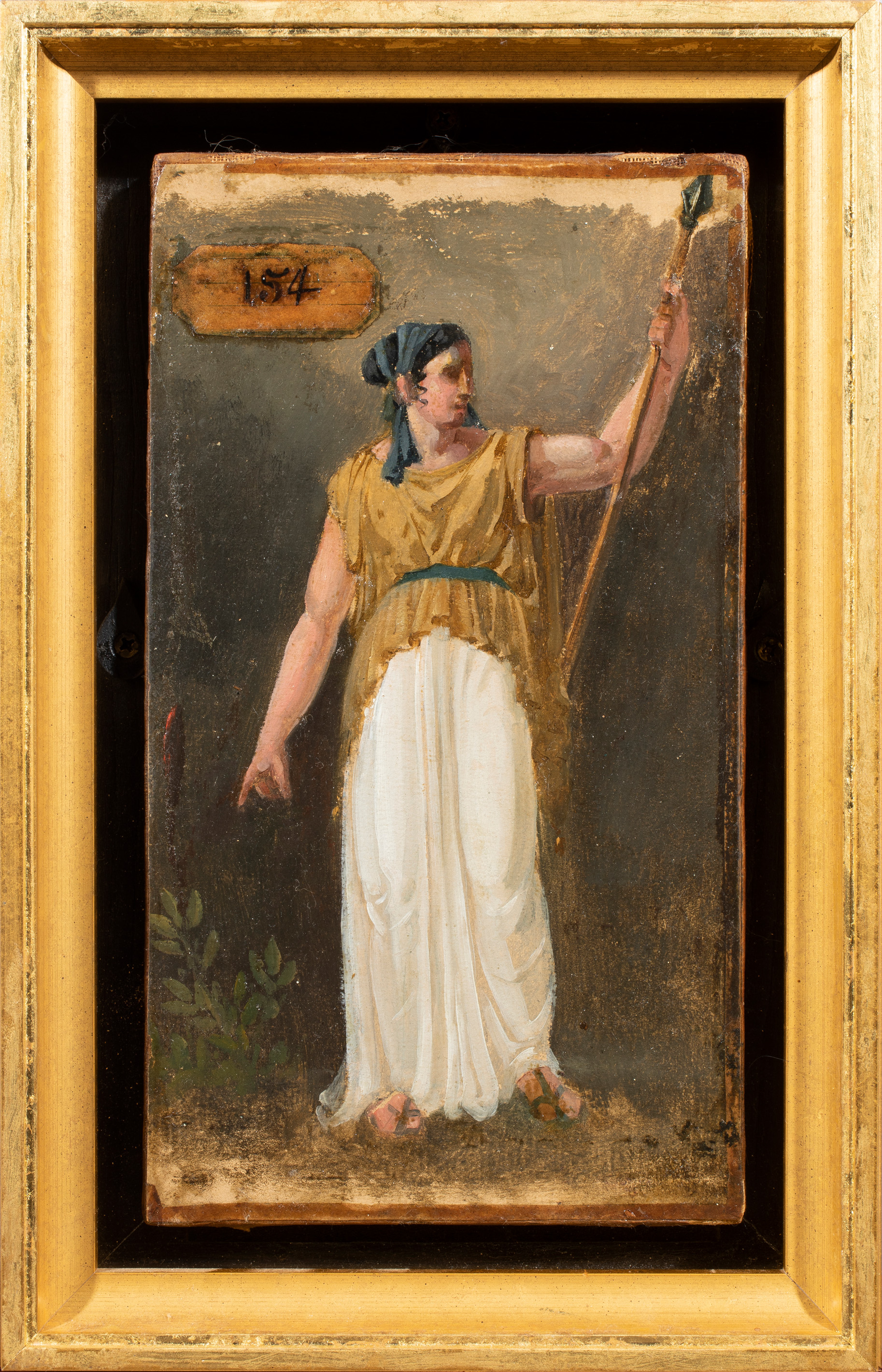 Appraisal: PAINTING FRENCH SCHOOL French School th th century Athena oil