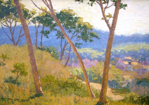 Appraisal: Alan Stenhouse Gourley - - View in Provence oil on