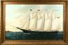 Appraisal: OOC - Ship's Portrait of Four Mast Schooner 'John H