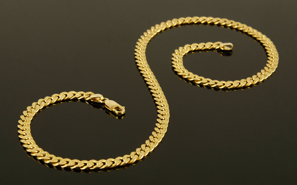 Appraisal: - K Gold Italian Necklace K gold Italian necklace approximately