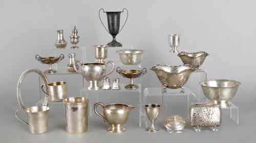 Appraisal: Group of miscellaneous sterling silver to include cups sugars creamers