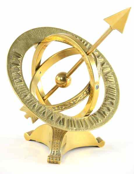 Appraisal: Table Top Armillary Spherecast brass contemporary in No apparent condition