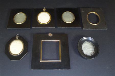 Appraisal: A group of th century and later miniature frames of