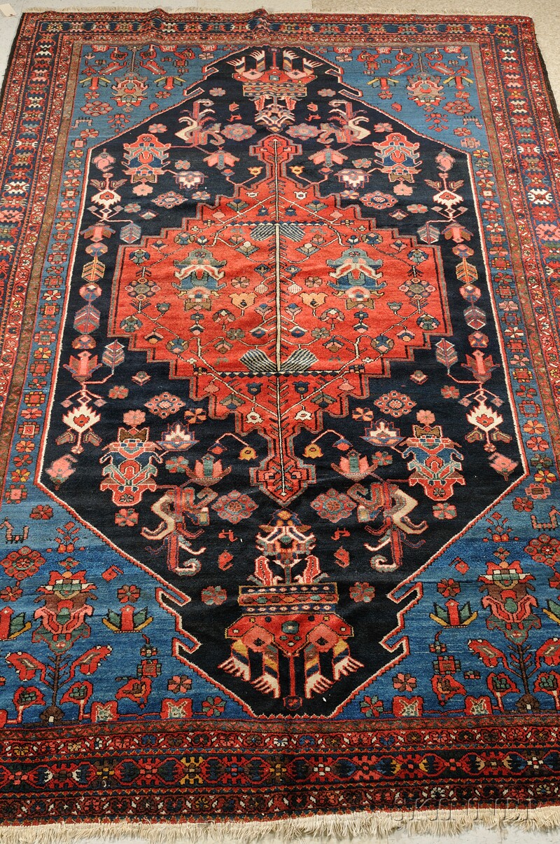 Appraisal: Bahktiari Carpet West Persia second quarter th century re-overcast ft