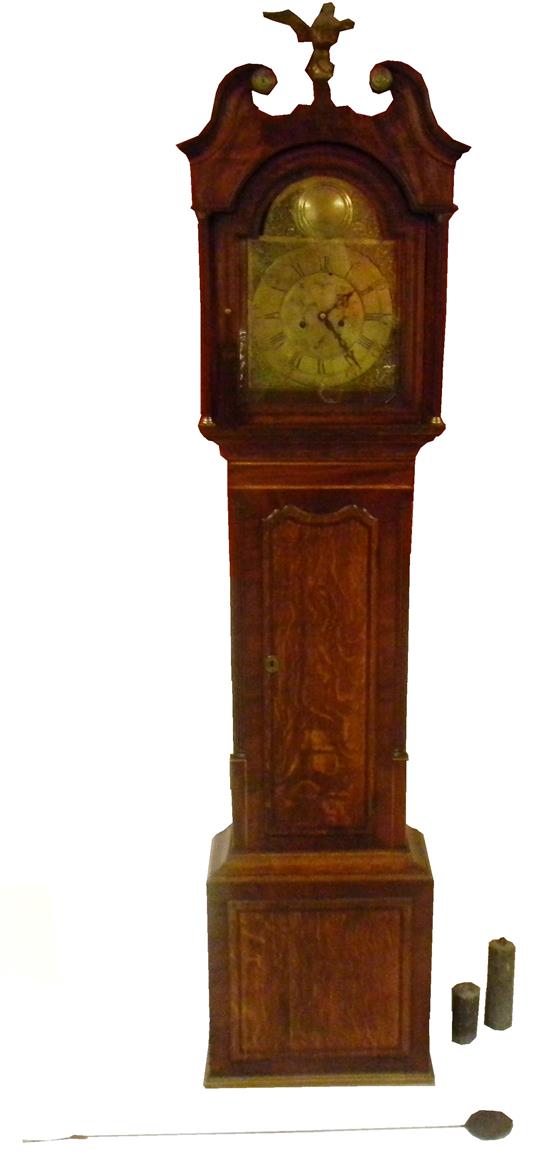 Appraisal: English longcase clock circa brass face signed John Day Wakefield