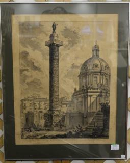 Appraisal: Giovanni Battista Piranesi - engraving Colonna Trajana signed in plate