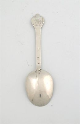 Appraisal: A Charles II trefid spoon with a ribbed rattail and