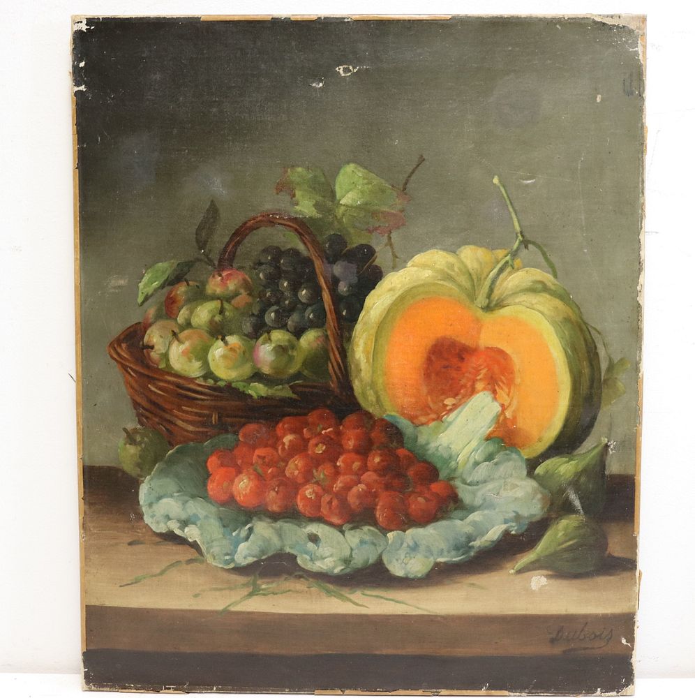 Appraisal: Dubois Signed Oil On Canvas Still Life From a Brooklyn