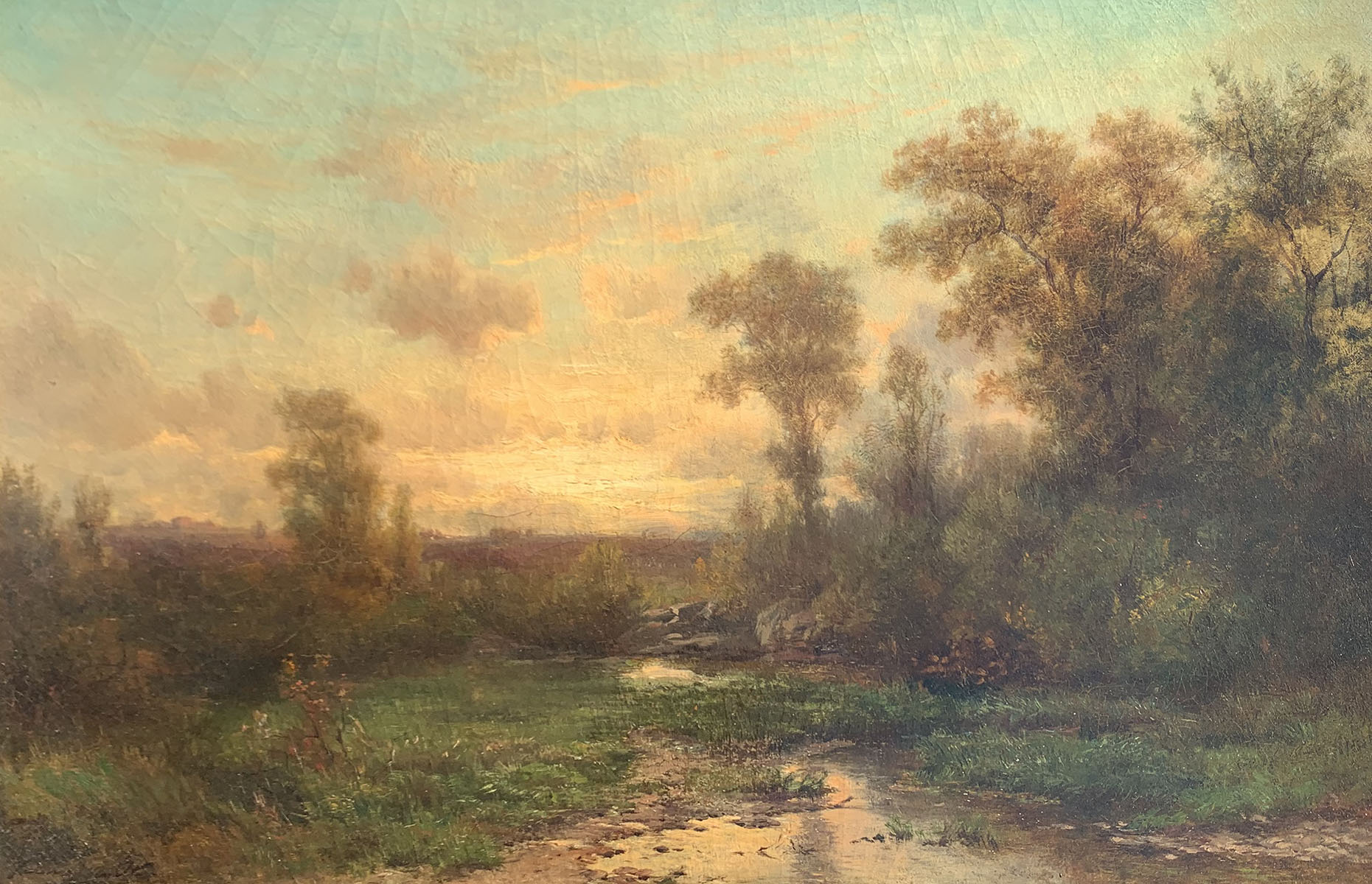 Appraisal: VAN ELTEN Hendrik-Dirk Kruseman Dutch - ''Evening in the Valley''