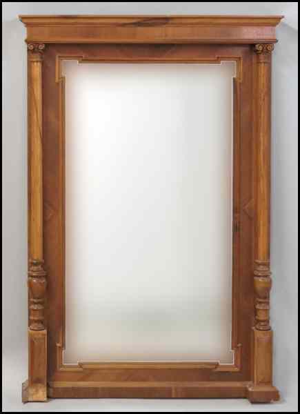 Appraisal: CONTINENTAL CARVED OAK MIRROR H '' W '' D ''