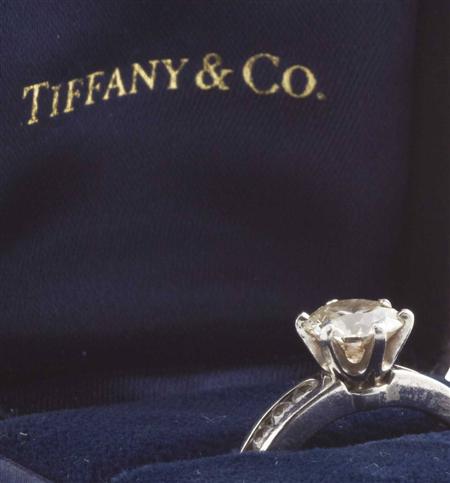 Appraisal: TIFFANY CO - a platinum mounted diamond set ring claw