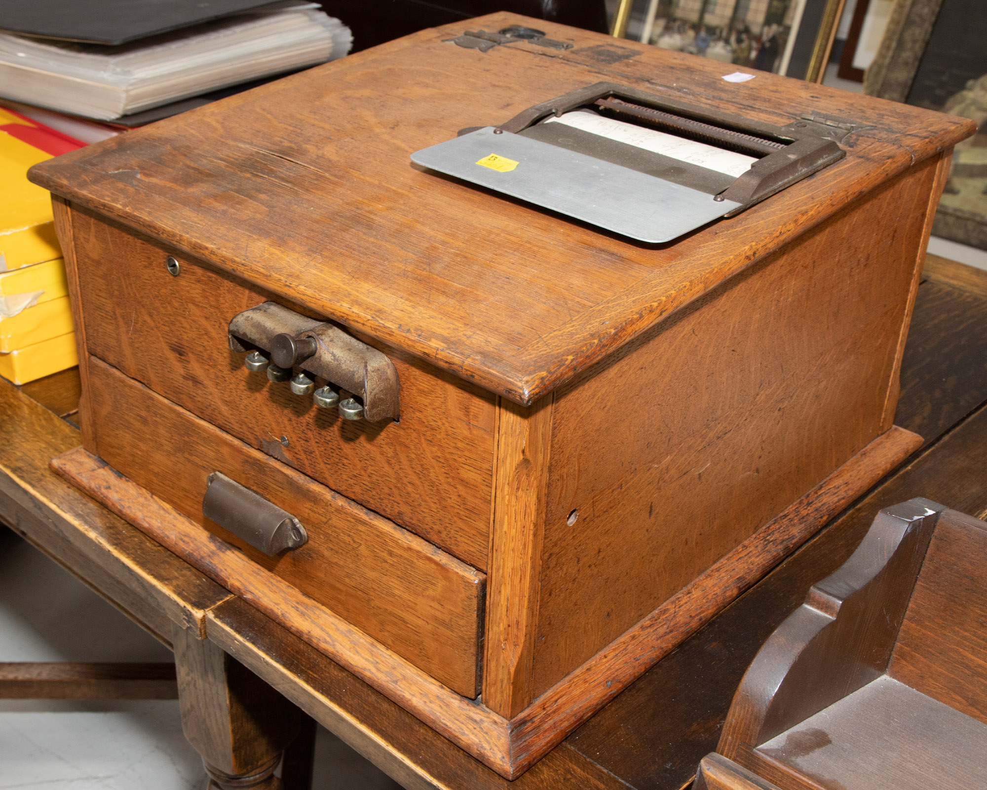 Appraisal: HOUGH'S SECURITY CASH RECORDER American circa with recording mechanism for