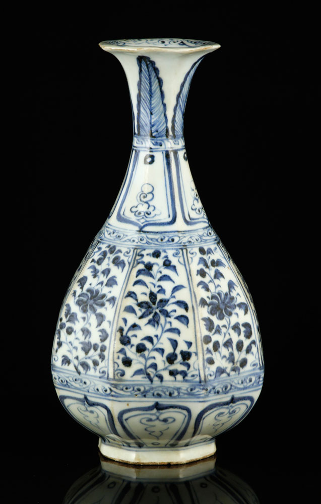 Appraisal: - Chinese Blue and White Vase Ming style vase China