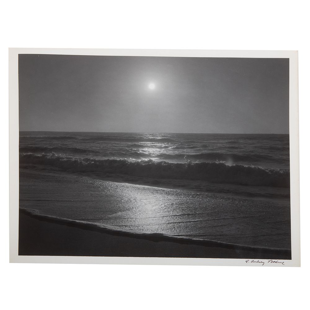 Appraisal: A Aubrey Bodine Ocean City Sunrise photo American - Gelatin