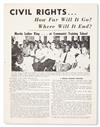 Appraisal: CIVIL RIGHTS SCHOOL INTEGRATION While You Sleep Broadside - x