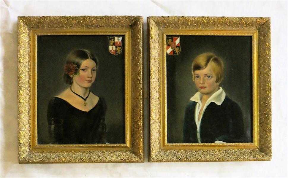 Appraisal: MELCHIOR EDLEN VON SCHICKH TWO OILS ON CANVAS Austrian th