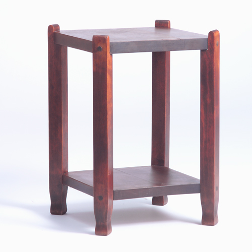 Appraisal: Michigan Chair Co mahogany tabouret with square top and lower