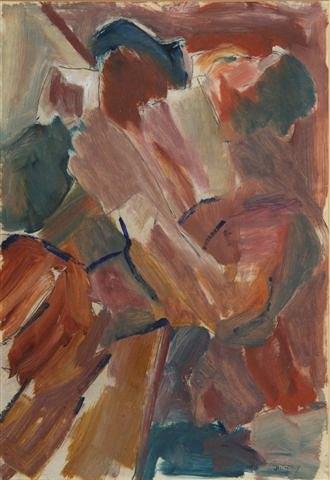 Appraisal: DAVID BOMBERG British - The Embrace c signed lower right