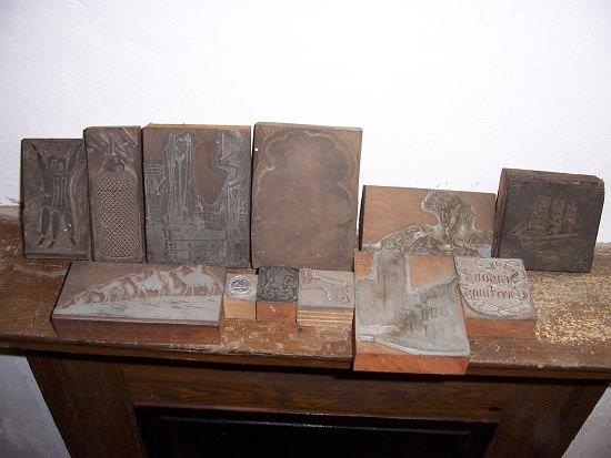 Appraisal: Sundry printer's plates and blocks various