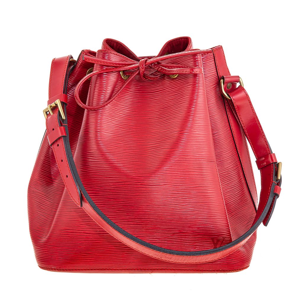 Appraisal: A Louis Vuitton Epi Noe PM A red Epi leather