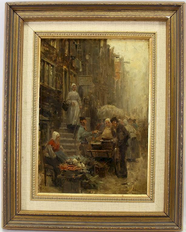 Appraisal: Otto Eckmann - Street Scene Otto Eckmann Germany - Street