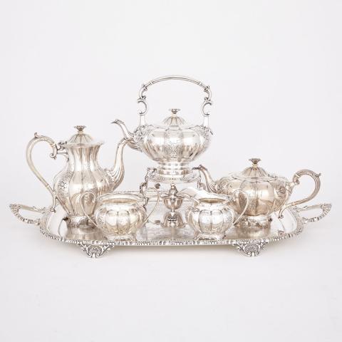 Appraisal: English Silver Plated Tea and Coffee Service Charles Howard Collins