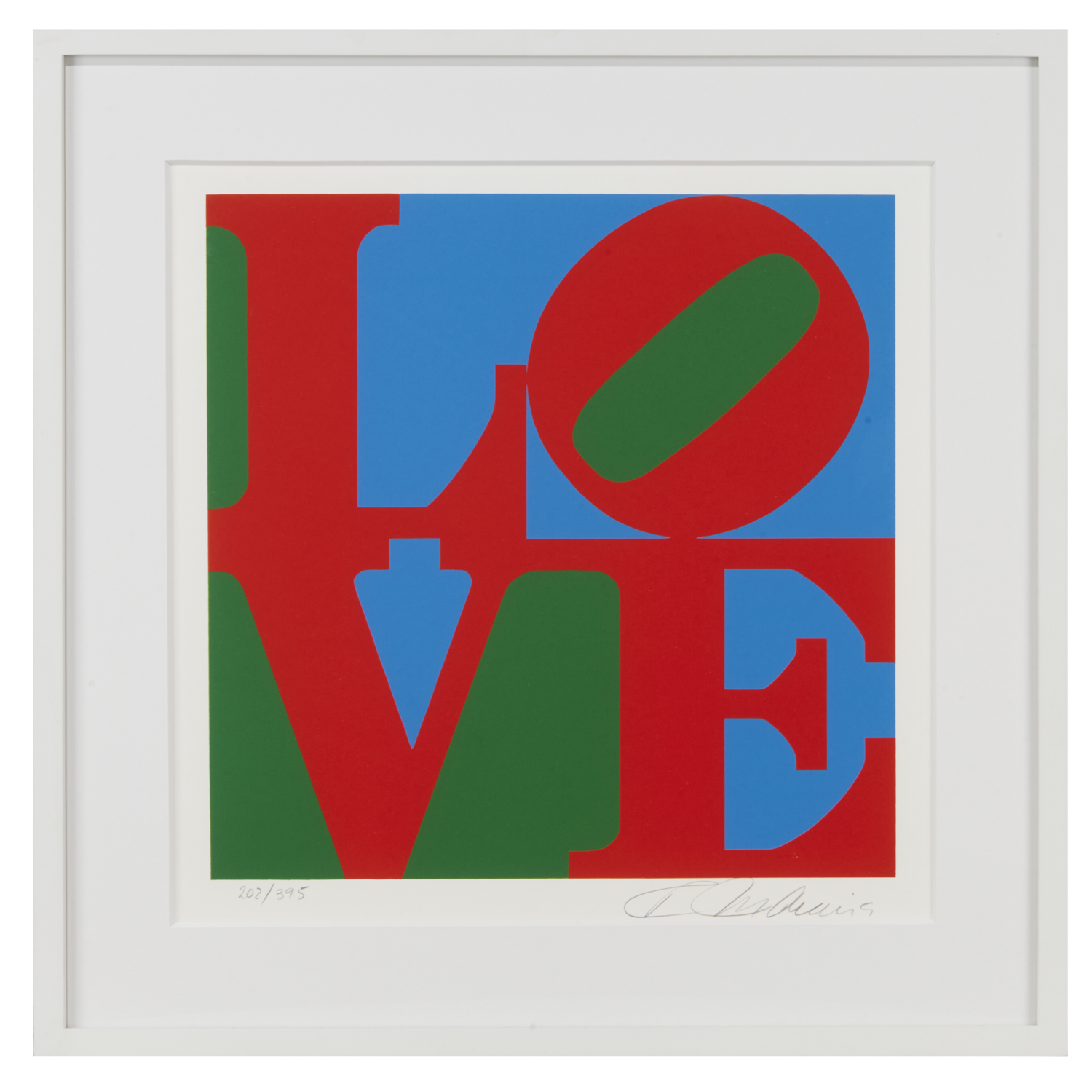 Appraisal: ROBERT INDIANA SCREENPRINT IN COLORS Robert Indiana American - Love