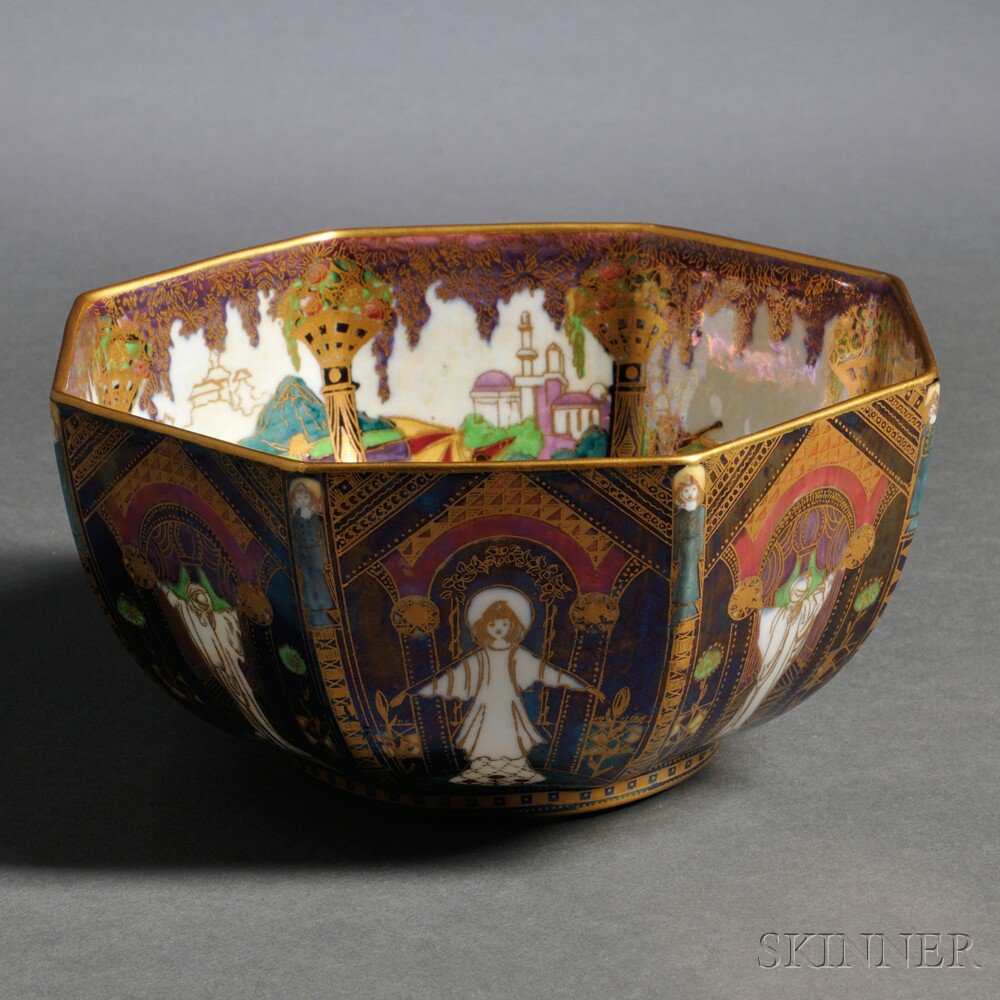 Appraisal: Wedgwood Fairyland Lustre Octagonal Bowl England c pattern Z with