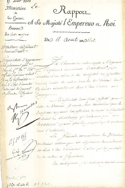 Appraisal: World Figures Endorsement Signed approuv Np in margin of a