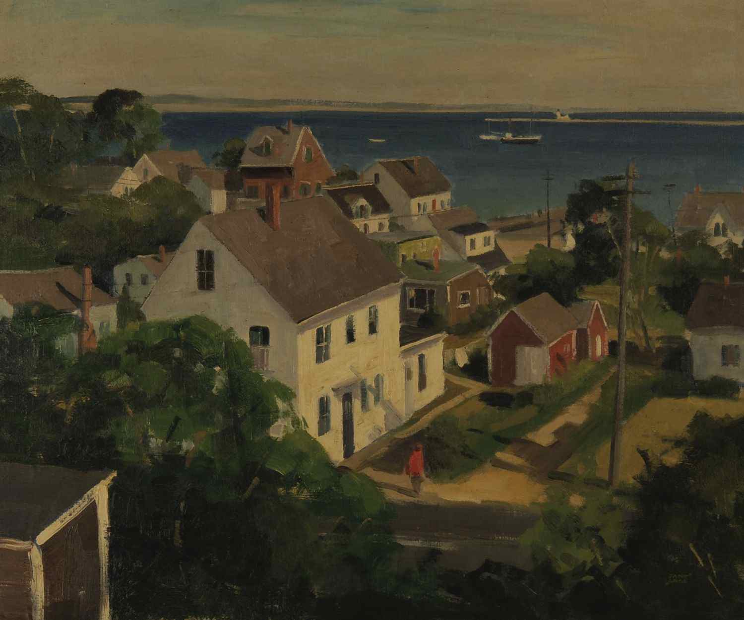 Appraisal: JANE GAGEAmerican b View of Provincetown Harbor from the West