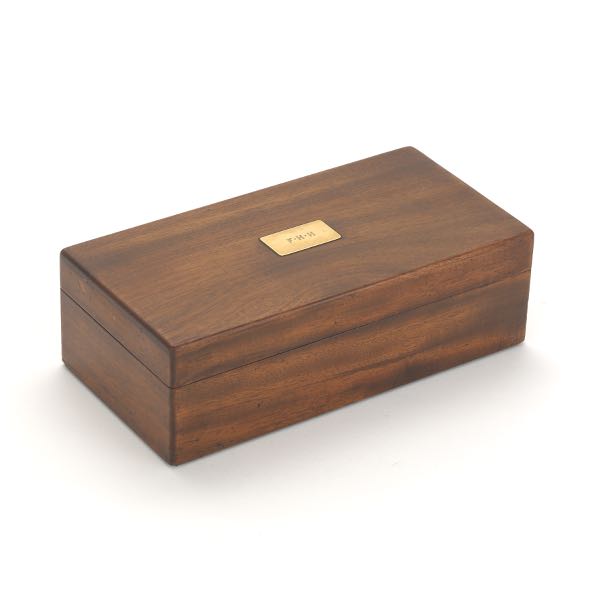 Appraisal: TIFFANY CO K GOLD AND ROSEWOOD BOX CA - x