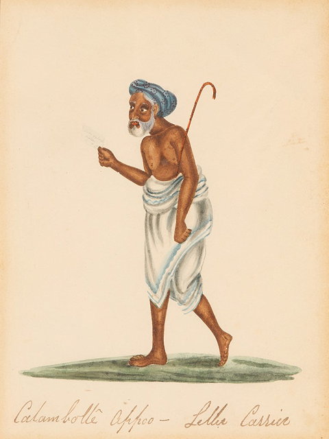 Appraisal: A SET OF SIX INDIAN WATERCOLOURS of figural subjects each