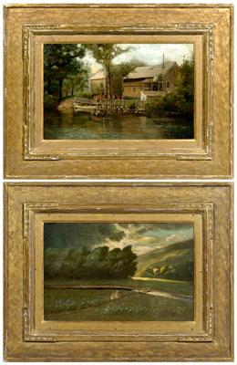 Appraisal: Two Charles Henry Turner paintings one one panel Boston Massachusetts