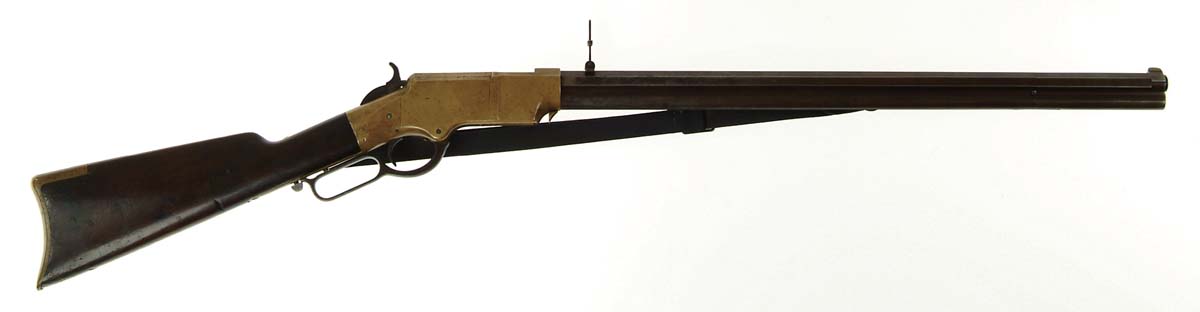 Appraisal: MARTIALLY MARKED MODEL HENRY LEVER ACTION RIFLE Cal RF Henry