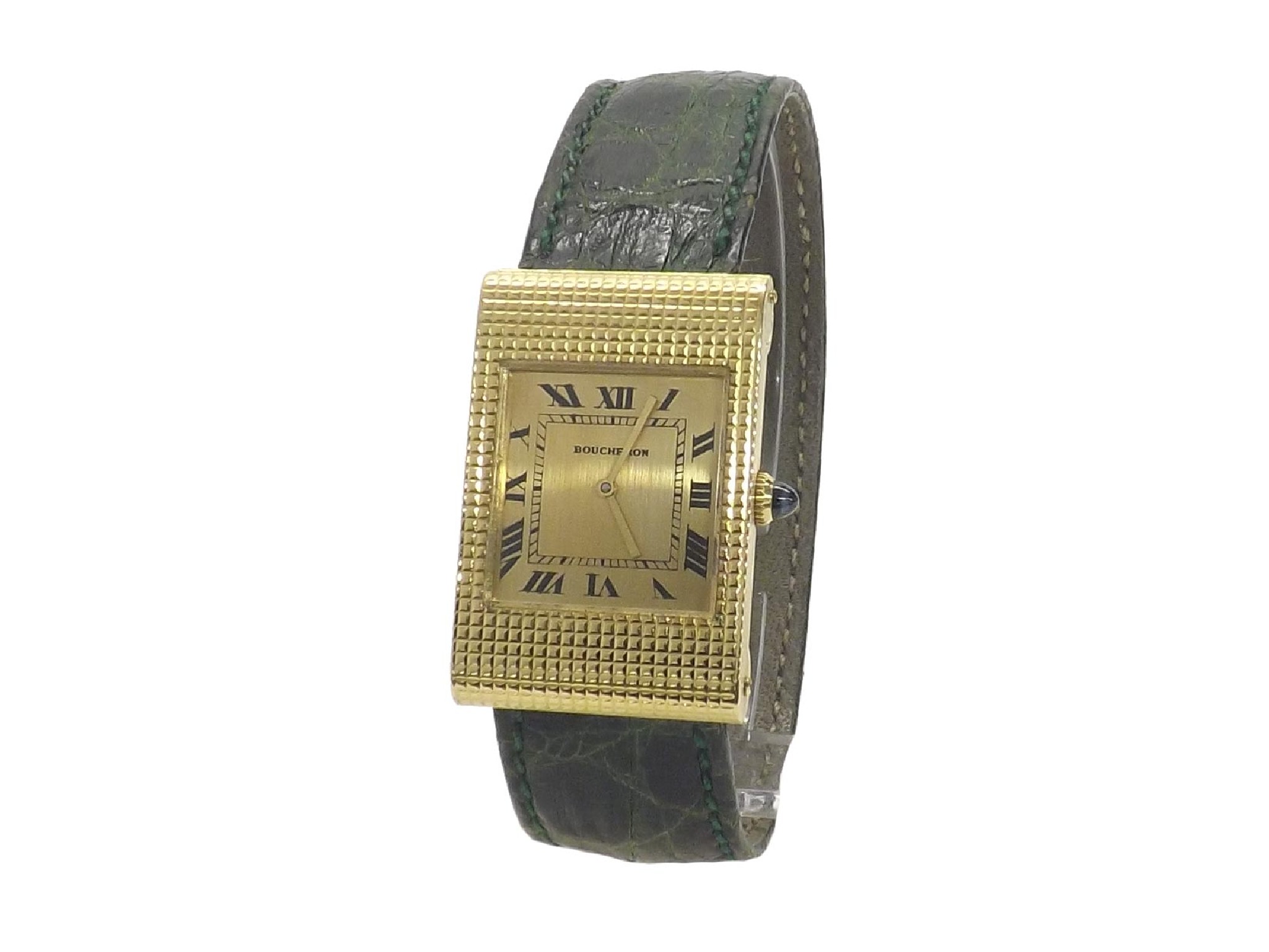 Appraisal: Boucheron ct s dress watch gilt dial with Roman numerals