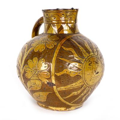 Appraisal: A dated Barnstaple slipware harvest jug inscribed 'The ring is