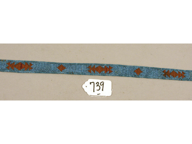 Appraisal: Late th -early th century fully beaded Arapaho belt some