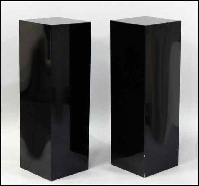 Appraisal: PAIR OF LAMINATE PEDESTALS H '' W '' D ''