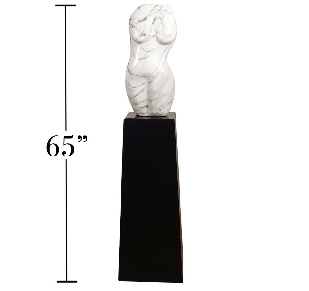 Appraisal: JACK NEEDLES 'MARBLE MISS' FIGURE PEDESTALJack Needles American - Marble