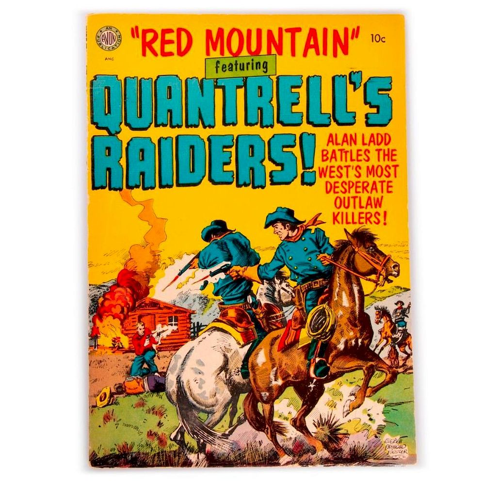 Appraisal: Red Mountain featuring Quantrell's Raiders No number cover by Kinstler