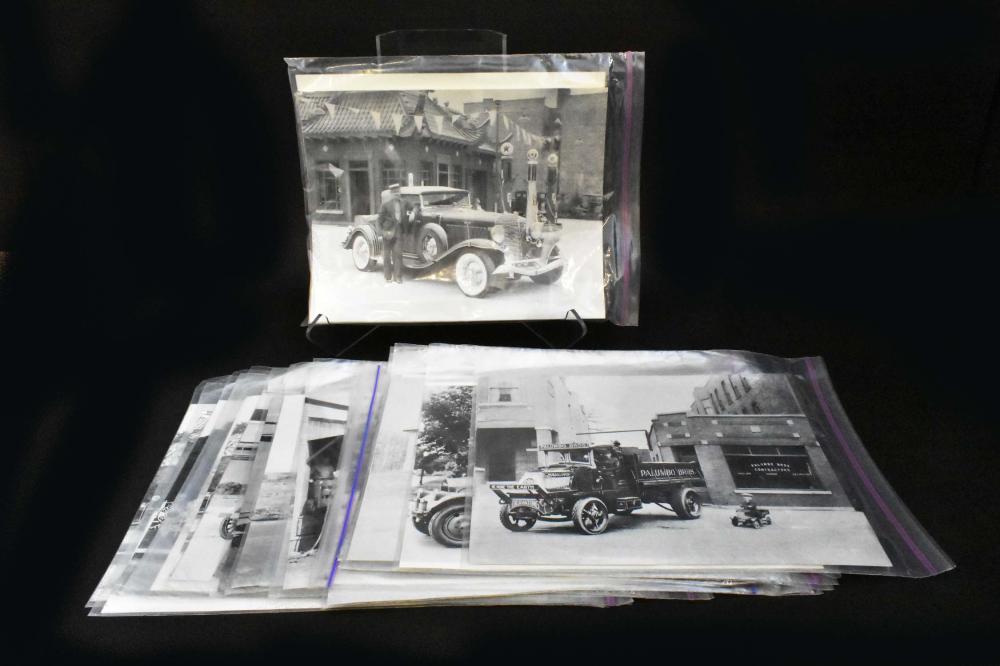 Appraisal: SEVENTY-THREE BLACK WHITE PHOTOGRAPHS OF VINTAGE VEHICLESReprints of s and