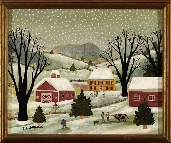 Appraisal: Janet L Munro American Massachusetts b A January Day mixed